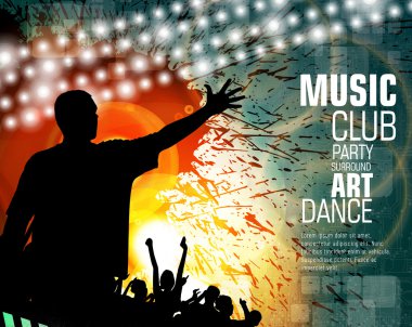 Gece parti illüstrasyon