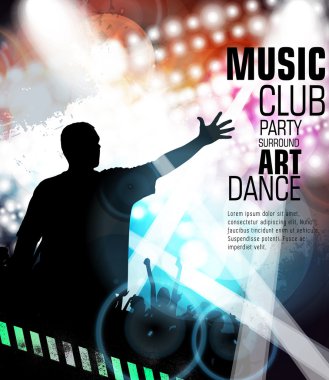 Gece parti illüstrasyon