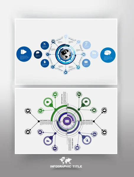 Modelo de infográfico de ilustração —  Vetores de Stock