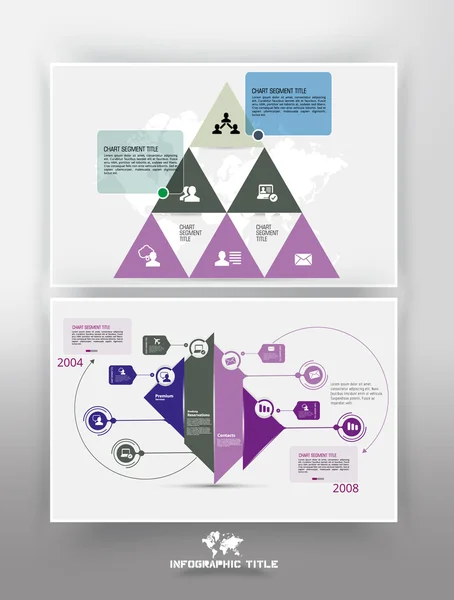 Oś czasu Infographic ilustracja — Wektor stockowy