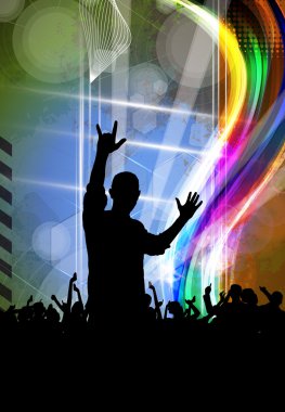 Müzik olay parti illüstrasyon