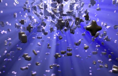 3D patlama arka plan