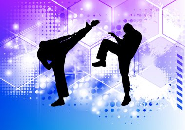 Spor Karate illüstrasyon