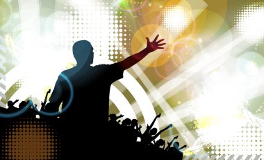 Müzik olay parti illüstrasyon