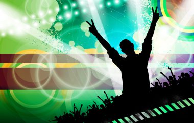 Müzik olay parti illüstrasyon