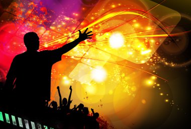 Müzik olay parti illüstrasyon