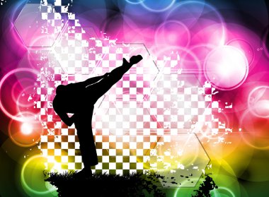 Spor Karate illüstrasyon