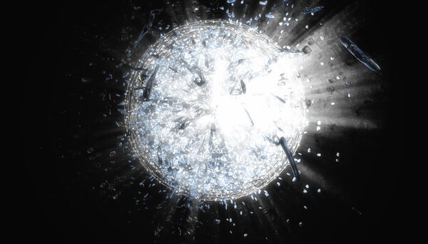 3d explosion abstract background