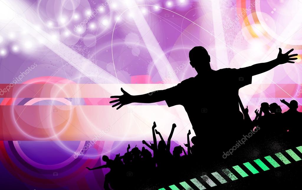 Music event party illustration
