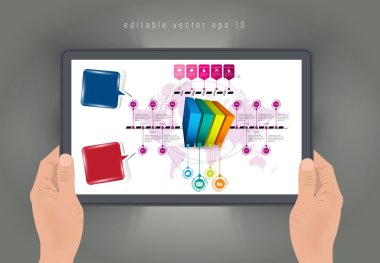 infographics tasarım şablonu