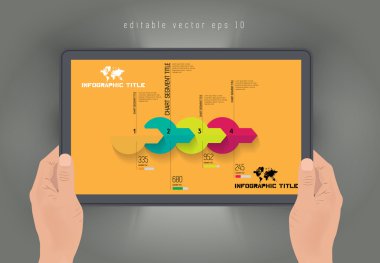 zaman çizelgesi Infographic tasarım şablonu