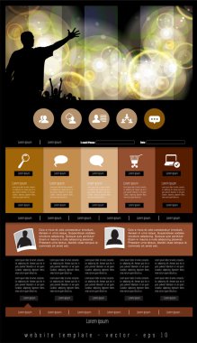 müzik Web sitesi şablonu