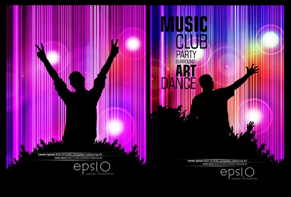 Disco background for poster or banner — Stock Vector