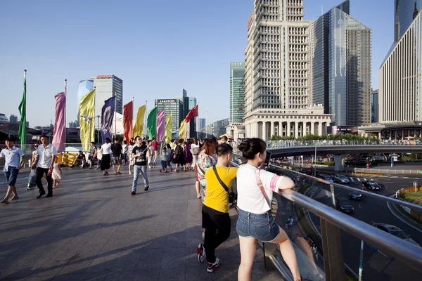 Visitantes en Shanghai, concepto de viaje — Foto de Stock