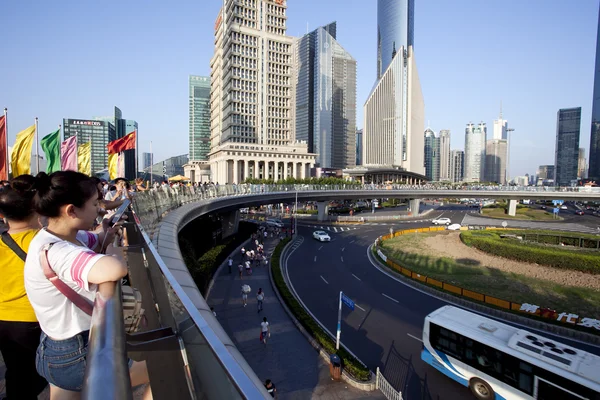 Besucher in Shanghai, Reisekonzept — Stockfoto