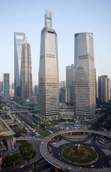 Shanghai, Blick auf die moderne Stadt — Stockfoto