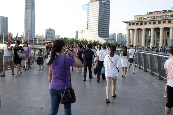 Visitantes en Shanghai, concepto de viaje — Foto de Stock