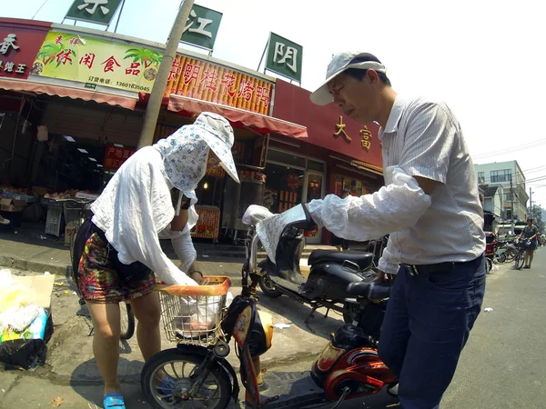 Hanoi stad straat — Stockfoto