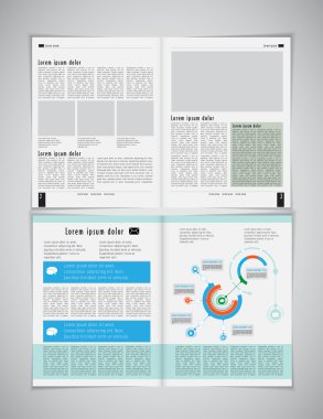 İş için broşür şablonu