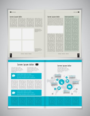 İş için broşür şablonu