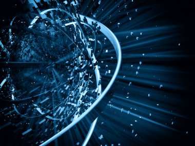 3D patlama arka plan