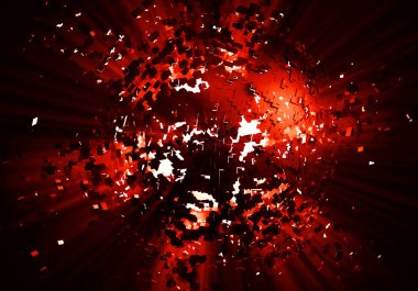 3D patlama arka plan