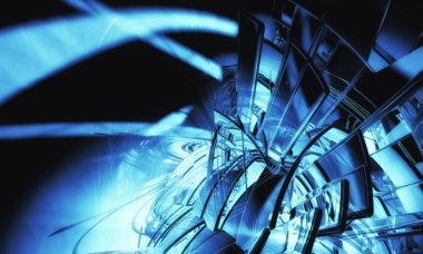 3D fütüristik arka plan