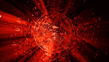 3D soyut patlama arka plan