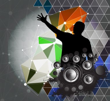 Parti illüstrasyon poster