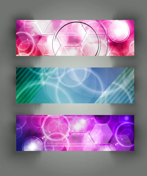 Banner set background — Stock Photo, Image