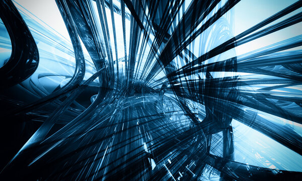 Футуристический фон 3D
