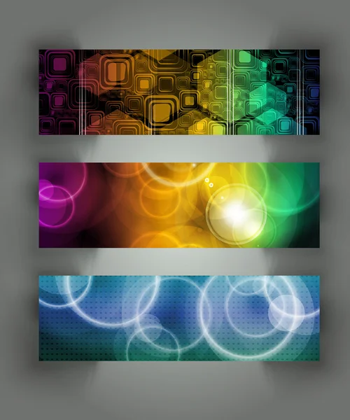 Banner set background — Stock Photo, Image