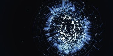 3d soyut geleceksel arkaplan