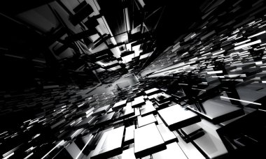 3d soyut geleceksel arkaplan