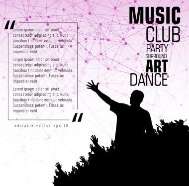 müzik arka plan illüstrasyon