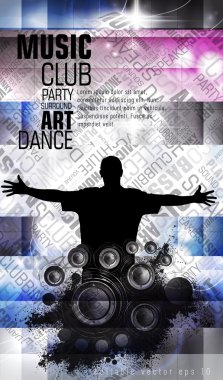 Parti poster illüstrasyon