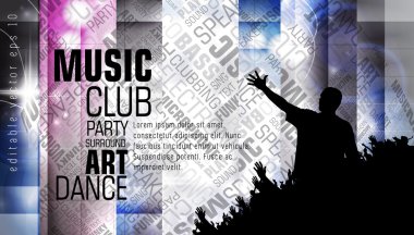 Parti poster illüstrasyon