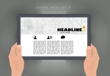 İş yazı ile tablet