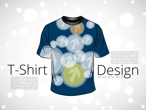 Modello di design t-shirt — Vettoriale Stock