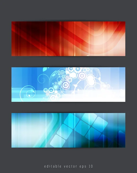 Banner set background — Stock Vector