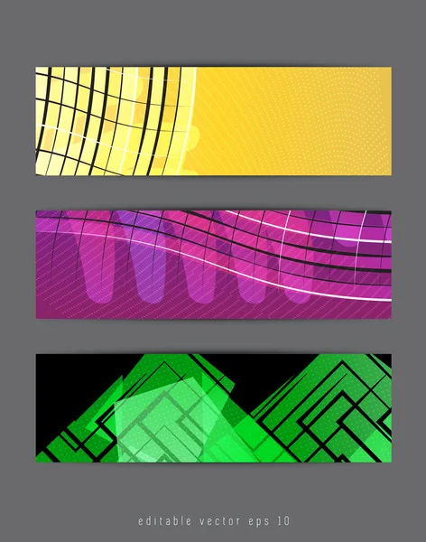 Banner conjunto fondo — Archivo Imágenes Vectoriales