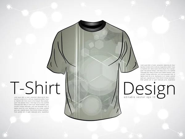 Plantilla de diseño de camiseta — Archivo Imágenes Vectoriales