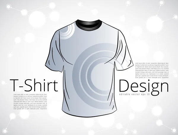 Šablona designu trička — Stockový vektor