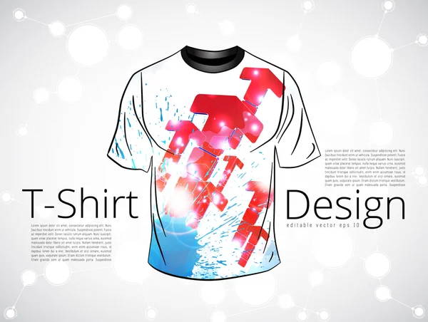 Modelo de design t-shirt — Vetor de Stock