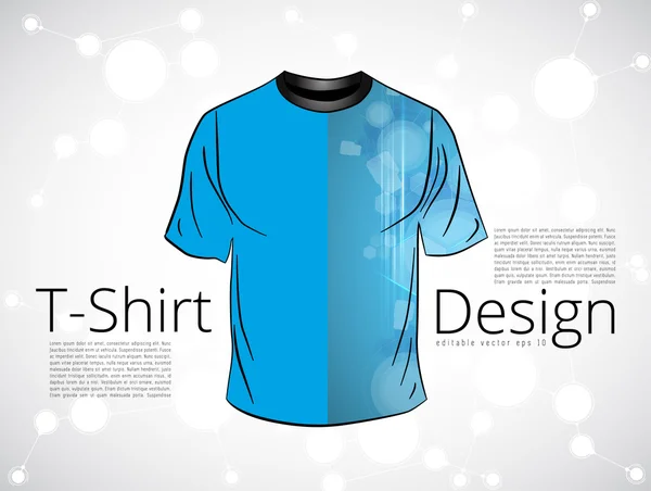 T-shirt design template — Stock Vector