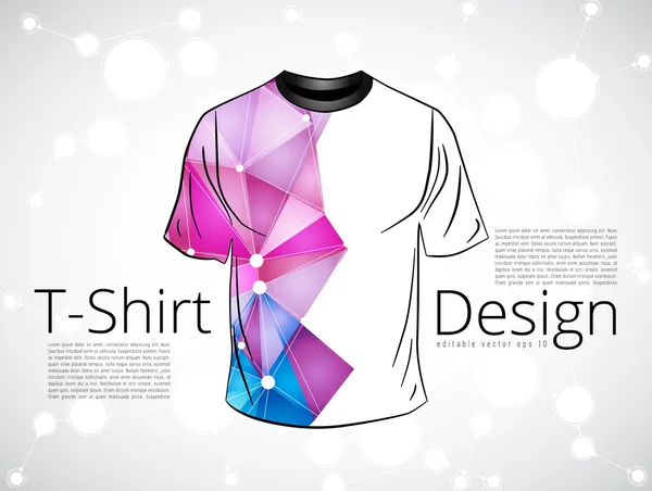 Modelo de design t-shirt — Vetor de Stock