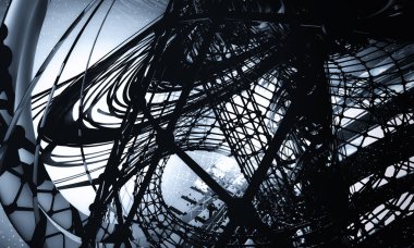 3D teknoloji arka plan