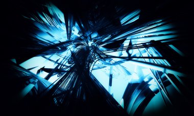 3D fütüristik arka plan