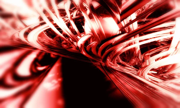3D rote Technologie Hintergrund — Stockfoto