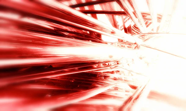 3D röd teknik bakgrund — Stockfoto